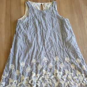 Mudo collection striped dress size 38 or 8 us blue white